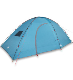 Tente de camping 8 personnes bleu imperméable