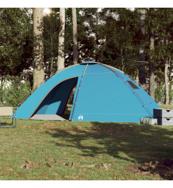 Tente de camping 8 personnes bleu imperméable