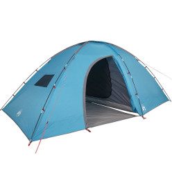 Tente de camping 8 personnes bleu imperméable