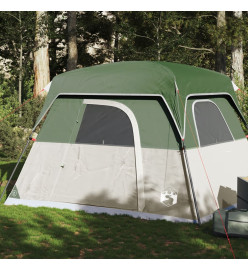 Tente de camping de cabine 4 personnes vert imperméable