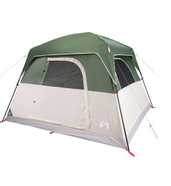 Tente de camping de cabine 4 personnes vert imperméable