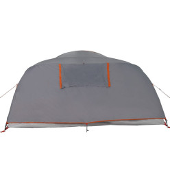 Tente de camping à dôme 4 personnes orange imperméable