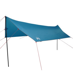 Bâche de camping bleu 460x305x210 cm imperméable