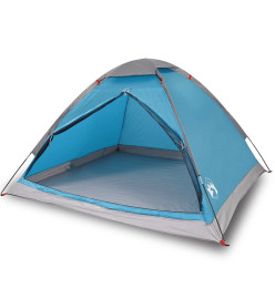 Tente de camping à dôme 2 personnes bleu imperméable