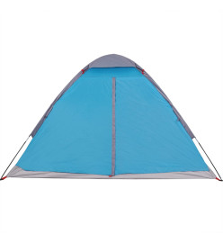 Tente de camping à dôme 2 personnes bleu imperméable