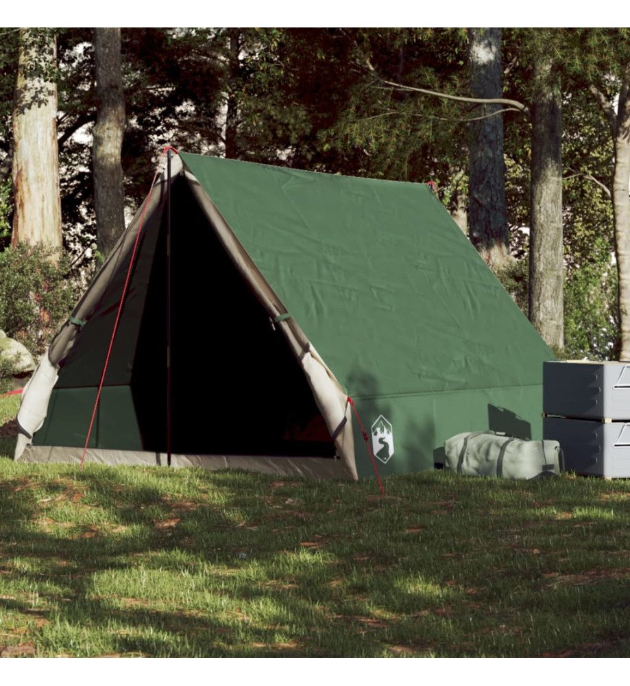 Tente de camping en forme de A 2 personne vert imperméable