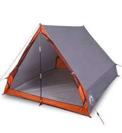 Tente de camping en forme de A 2 personnes gris imperméable