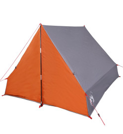 Tente de camping en forme de A 2 personnes gris imperméable