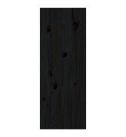 Armoires murales 2 pcs Noir 30x30x80 cm Bois de pin massif