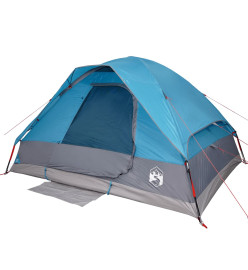 Tente de camping à dôme 2 personnes bleu imperméable