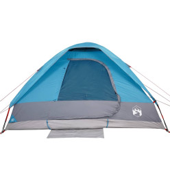 Tente de camping à dôme 2 personnes bleu imperméable