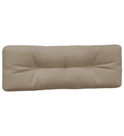 Coussins de palette 7 pcs taupe tissu