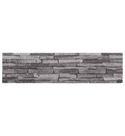 Panneaux muraux 3D 14 pcs anthracite 100x25 cm EPS