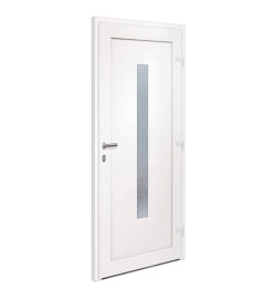 Porte d'entrée anthracite 98x208 cm PVC