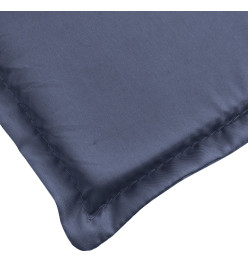 Coussin de chaise longue bleu marine 180x60x3 cm tissu oxford