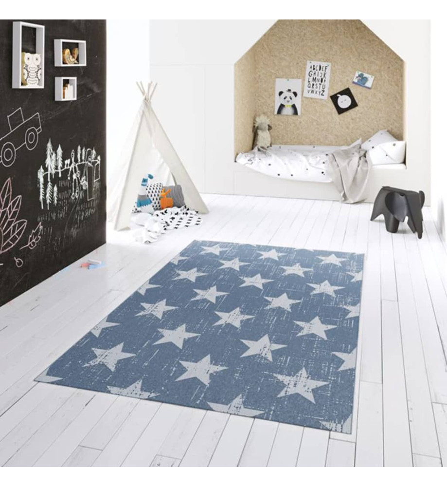 Dutch Lifestyle Tapis pour enfants Miami 120x170 cm Étoiles Bleu