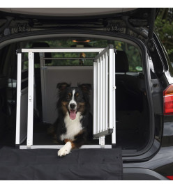 Kerbl Caisse de transport pour chiens Barry 92x65x65,5 cm Aluminium