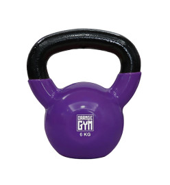 Orange Gym Kettlebell en vinyle 6 kg Violet