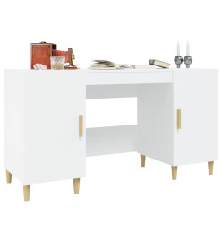 Bureau Blanc 140x50x75 cm Bois d'ingénierie