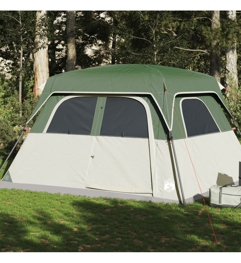 Tente de cabine familiale 6 personnes vert imperméable