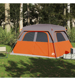 Tente de cabine familiale 6 personnes orange imperméable