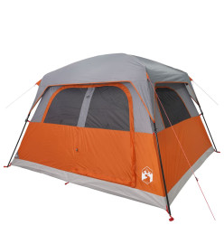 Tente de cabine familiale 6 personnes orange imperméable