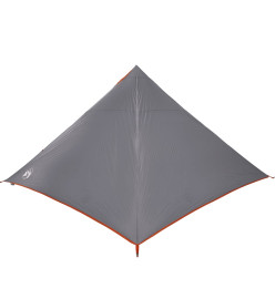 Tente familiale tipi 7 personnes orange imperméable