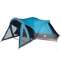 Tente familiale tipi 8 personnes bleu imperméable