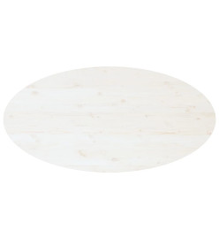 Table basse Blanc 110x55x45 cm Bois massif de pin