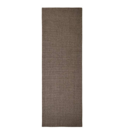 Tapis Sisal naturel 100x300 cm Marron