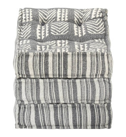 Pouf modulaire Gris rayé Tissu