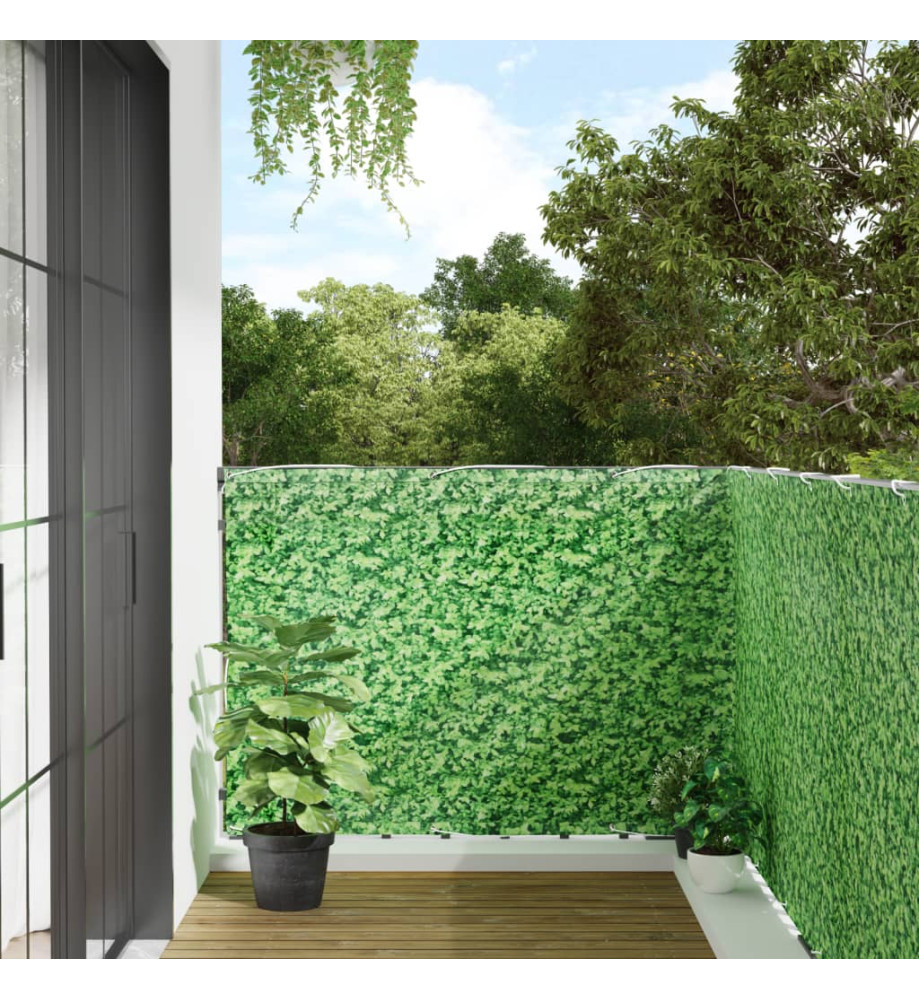 Écran d'intimité de jardin aspect de plante vert 300x120 cm PVC