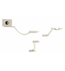 Kerbl Mur d'escalade pour chats Mount Everest Bois Beige