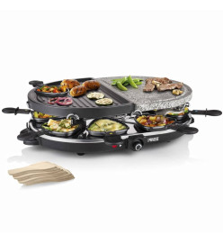 Princess Gril à raclette en pierre avec 8 poêles 1200 W 162710