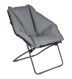 Bo-Camp Chaise de camping Silvertown Gris