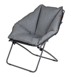 Bo-Camp Chaise de camping Silvertown Gris