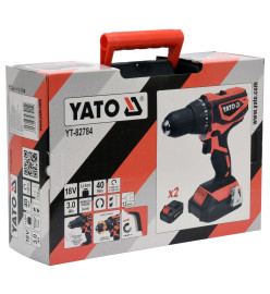 YATO Perceuse-visseuse sans cordon 2 batteries Li-ion 3,0Ah 18V 40Nm