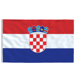 Drapeau de la Croatie et mât 6,23 m Aluminium