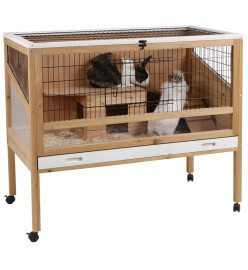 Kerbl Cage de petits animaux Indoor Deluxe 115 x60 x92,5 cm Bois 82725