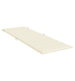 Coussin de chaise longue crème 186x58x3 cm tissu oxford