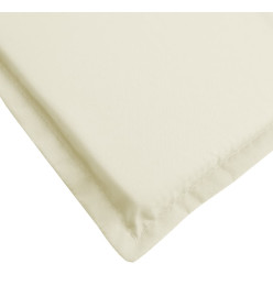 Coussin de chaise longue crème 186x58x3 cm tissu oxford