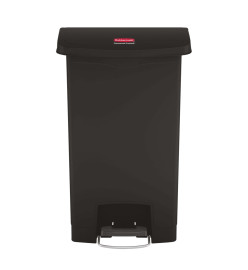 Rubbermaid Poubelle à pédale Slim Jim 50 L Noir