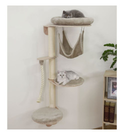 Kerbl Arbre à chat mural Dolomit Grappa 158 cm Taupe