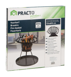 Practo Garden Foyer avec barbecue noir