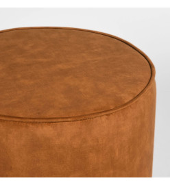 LABEL51 Pouf Tibo 55x55x40 cm Ocre Velours