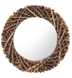 Miroir mural 60 cm Teck Rond