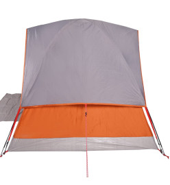 Tente de camping à dôme 2 personnes orange imperméable