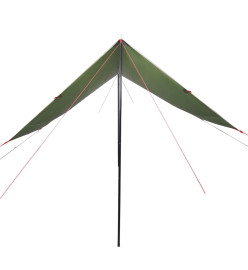 Bâche de camping vert 430x380x210 cm imperméable