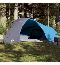 Tente de camping à dôme 4 personnes bleu imperméable