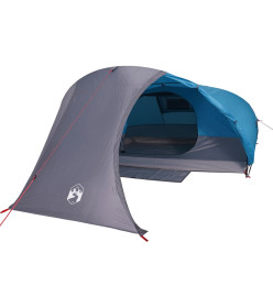 Tente de camping à dôme 4 personnes bleu imperméable